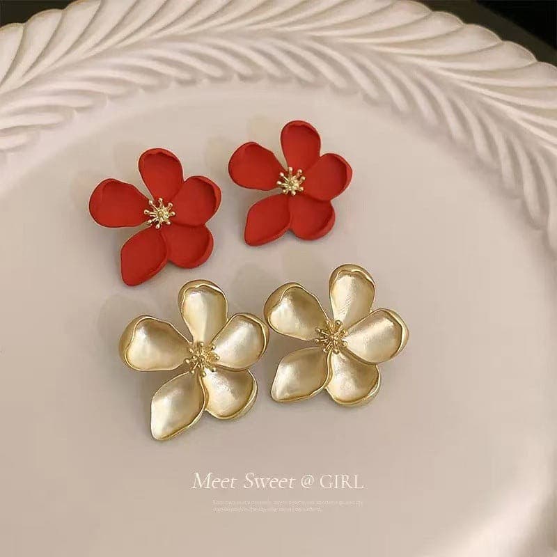 French Flower Earrings Mix Color