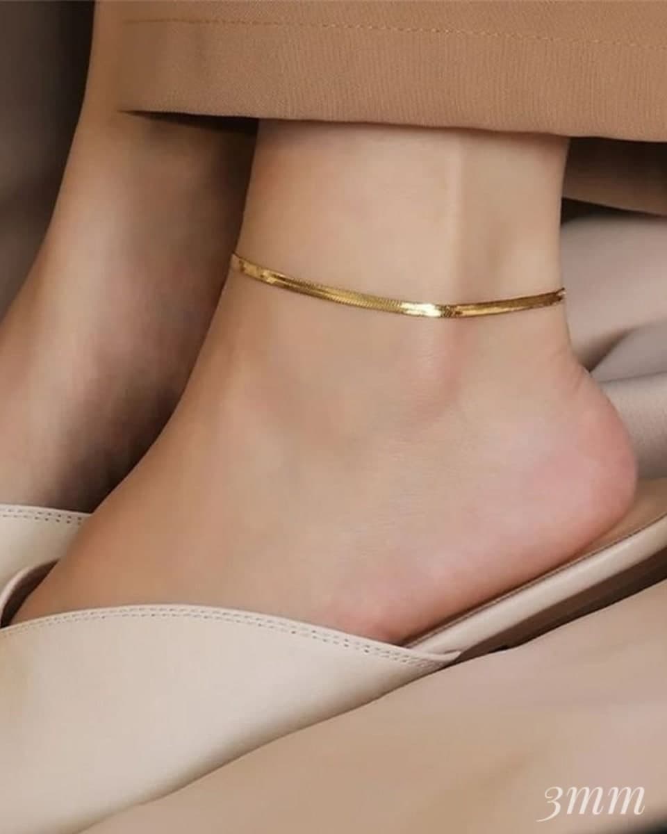 3mm Anti Tarnish Anklet